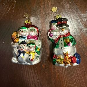 Vintage Kurt S. Adler KSA Christmas Ornaments Set of 2